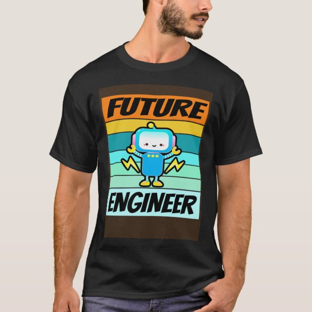 Camiseta Future Engineer Shirt Boys Girls Software Engineer (Anverso)