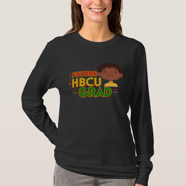 Camiseta Future HBCU Grad Cute Boy African American Black H (Anverso)