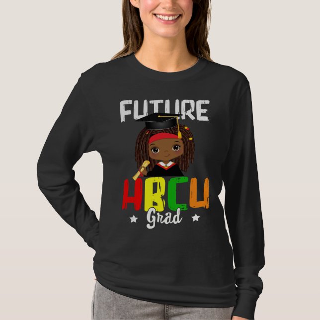Camiseta Future HBCU Grad Melanin Afro Black Girl College G (Anverso)