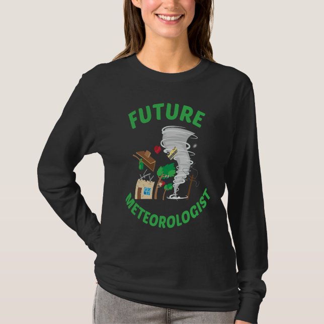 Camiseta Future Meteorologist Kid Cute Weather Forecast Met (Anverso)