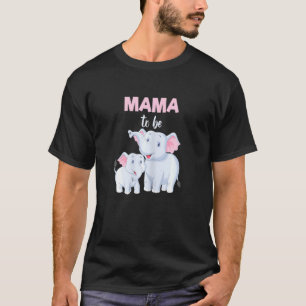 Camiseta Future Mom Elephant Mama Baby Shower Chica
