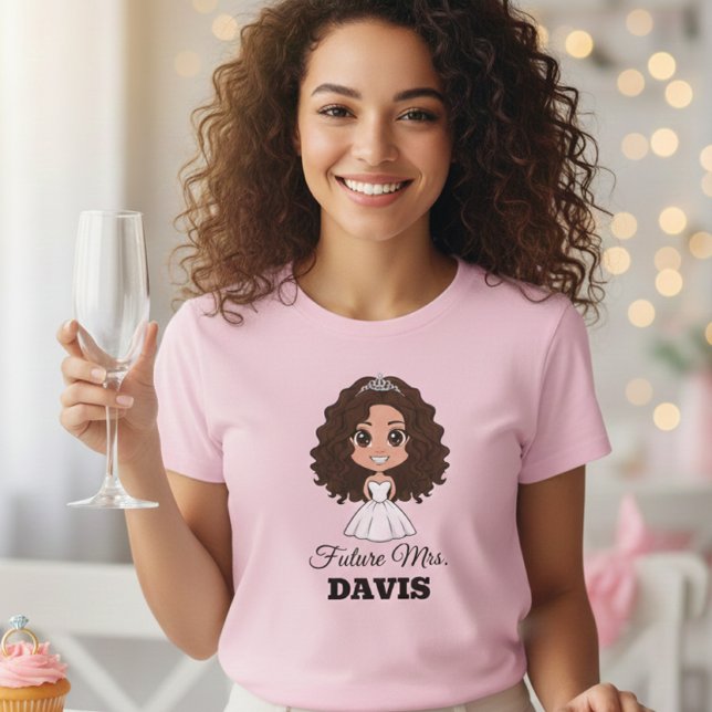 Camiseta Future Mrs. Davis Wedding Cartoon T-Shirt (Subido por el creador)
