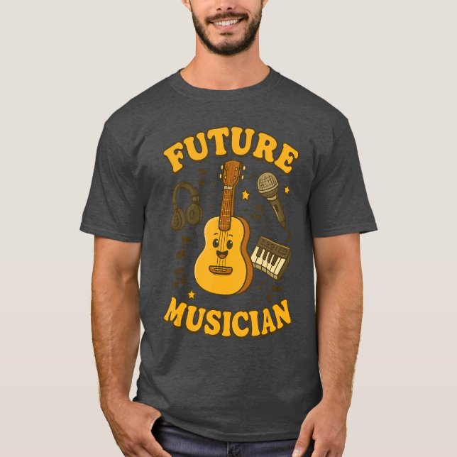 Camiseta Future Musician Musical Inspiration Young Music Lo (Anverso)