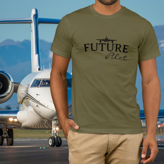 Camiseta Future Pilot Student Pilot Aviator Simple Custom  (Subido por el creador)