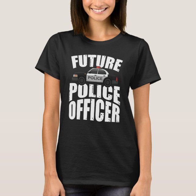 Camiseta Future Police Officer Blue Line (Anverso)