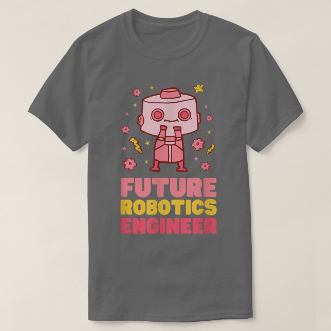 Camiseta Future Robotics Engineer - Nerdy Science847 (Diseño del anverso)
