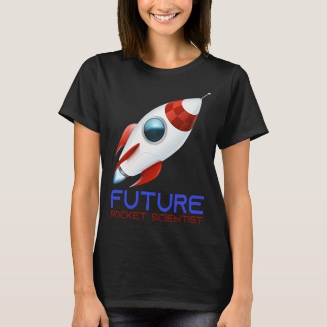 Camiseta Future Scientist Science Rocket Ship Kids  Astrona (Anverso)