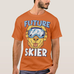 Camiseta Future Skier Golden Retrievers Etreme Snow Ski 