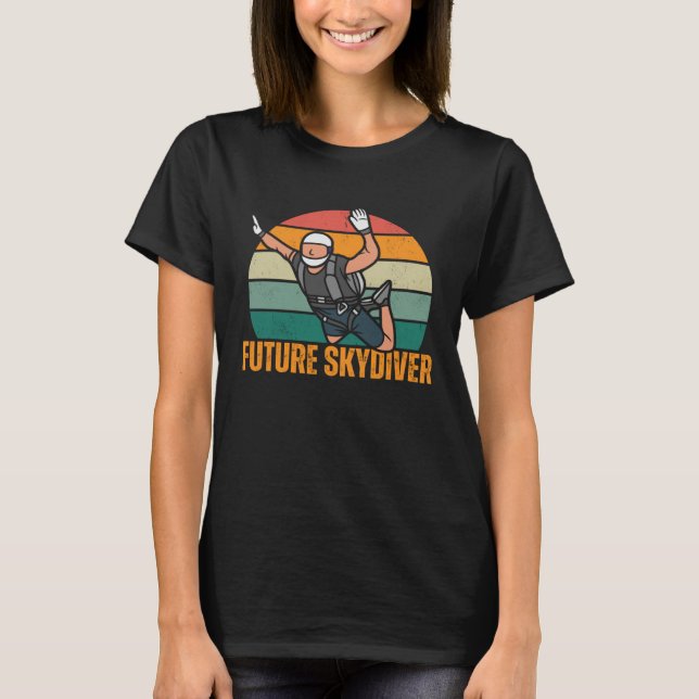Camiseta Future Skydiver  Skydiving Parachutist (Anverso)