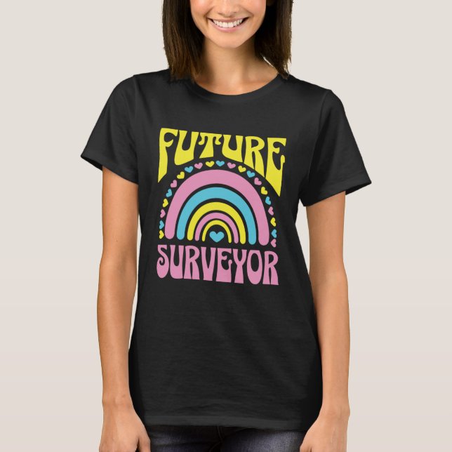 Camiseta Future Surveyor Bright Retro Rainbow Surveyors Tra (Anverso)