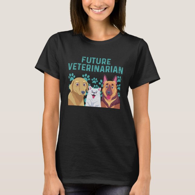 Camiseta Future Veterinarian Boy Girl Veterinary Assistant  (Anverso)