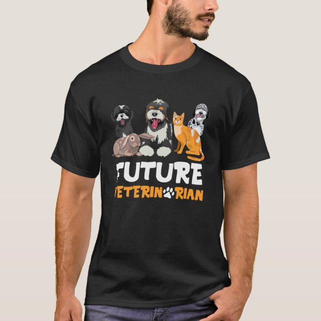 Camiseta Future Veterinarian  Cute Aspiring Veterinarian St (Anverso)