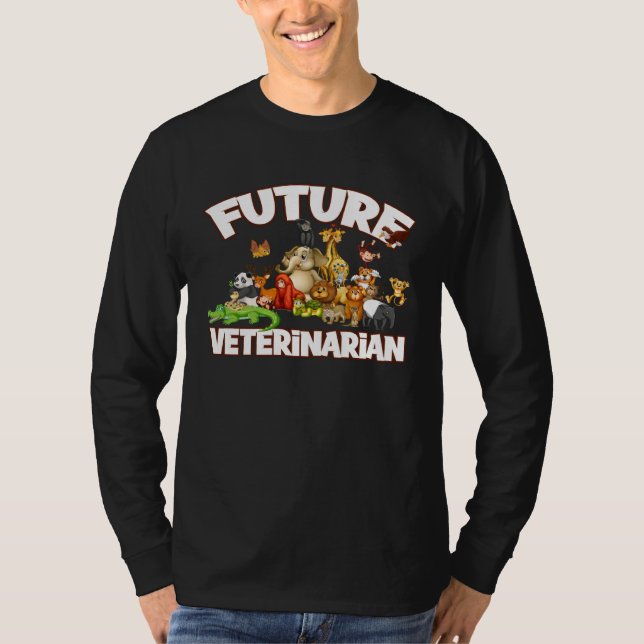 Camiseta Future Veterinarian Cute Zoo Animal (Anverso)