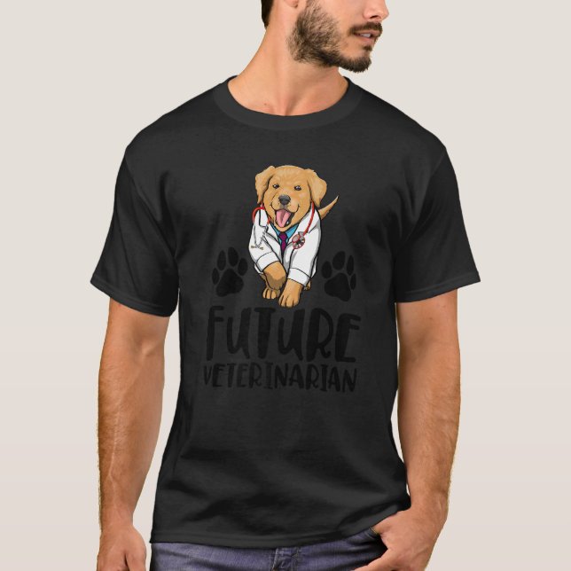 Camiseta Future Veterinarian Labrador  Women Love Doggy Doc (Anverso)
