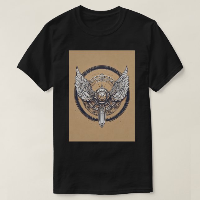 Camiseta Futurista arte de tatuaje de línea fina para tu vi (Diseño del anverso)