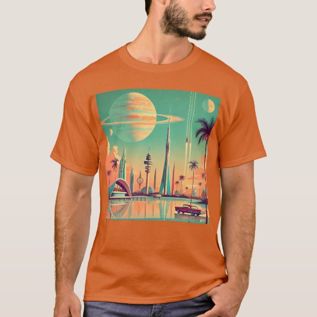 Camiseta Futurista Atómico Nueva Florida (Anverso)