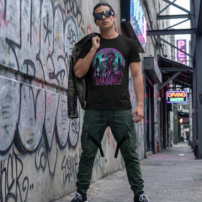 Camiseta futurista de ciborg Art (Subido por el creador)