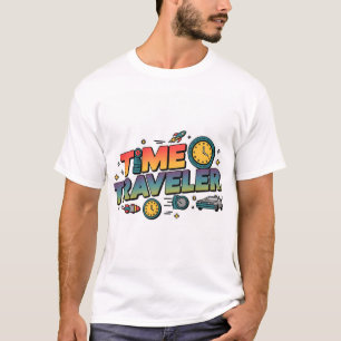Camiseta Futurista Retro - Multicolo