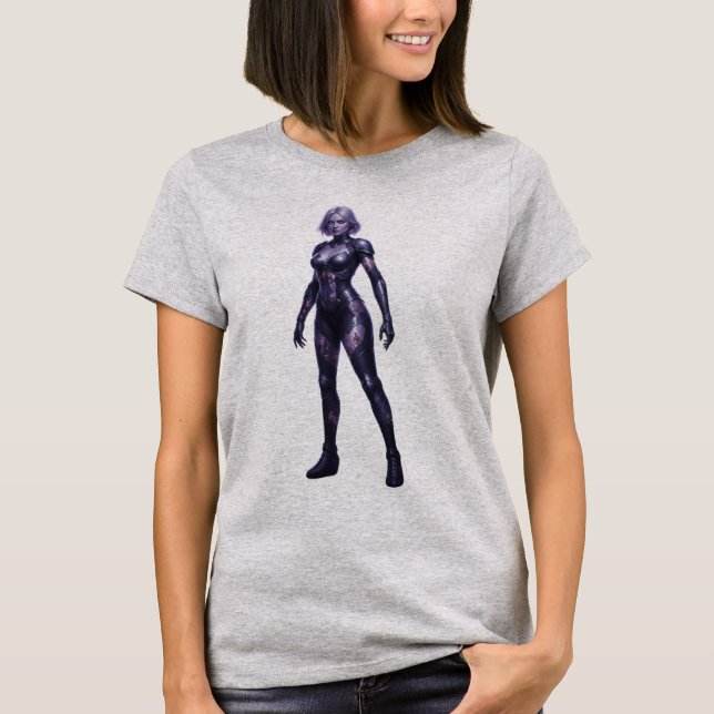 Camiseta Futuristic Armored Mercenary Goth Style Tee (Anverso)