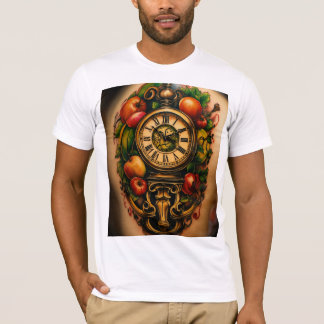 Camiseta "Futuristic Fine Line Wing Tattoo T-Shirt Design –