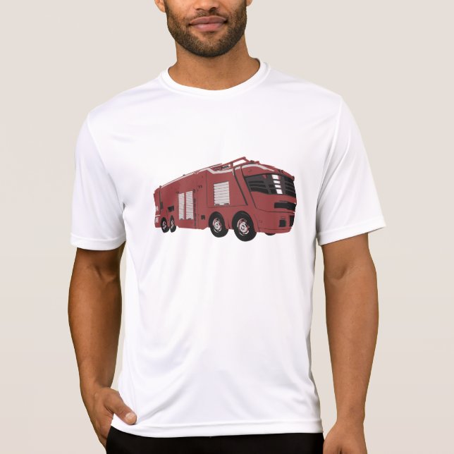 Camiseta Futuristic Red Sci-Fi Command Vehicle (Anverso)
