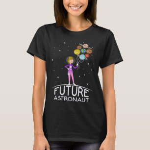 Camiseta Futuro Astronauta Con Planetas Cita Para Chica