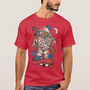 Camiseta Futuro astronauta divertida y nerviosa exploración