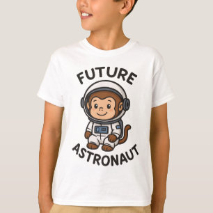 Camiseta Futuro astronauta - Mono espacial lindo