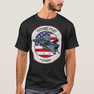Camiseta Futuro avión piloto de aviones de reacción F15 Eag