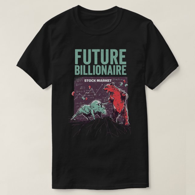 Camiseta Futuro billonario Funny Market Capitalism D (Diseño del anverso)