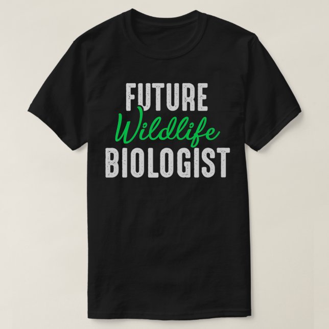 Camiseta Futuro biólogo de vida silvestre Guerrero Conserva (Diseño del anverso)