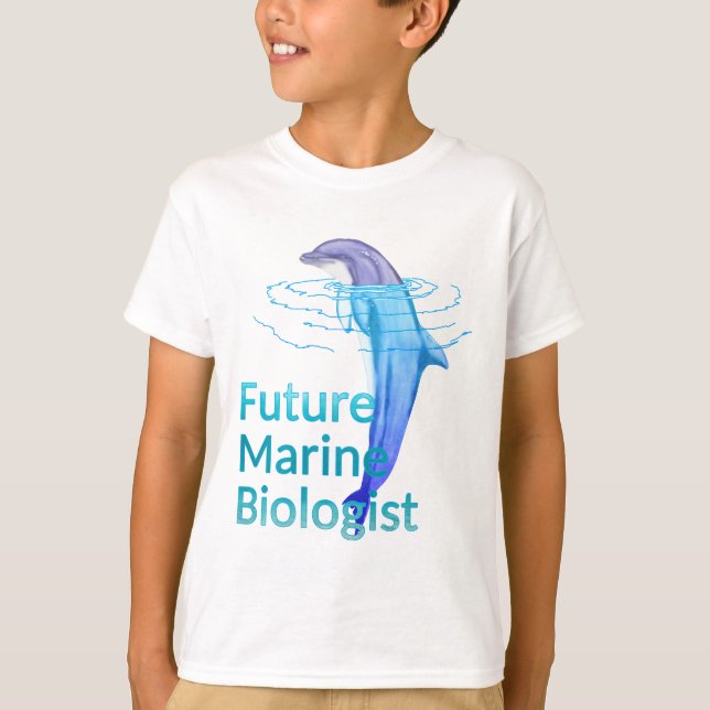 Camiseta Futuro biólogo marino delfín oceánico (Anverso)