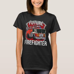 Camiseta Futuro bombero bombero camión coche niño niño