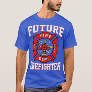 Camiseta Futuro Bombero De Bomberos En La Formación De Niño