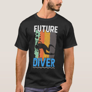 Camiseta Futuro buceo Scuba Buceadores Gráfico de buceo