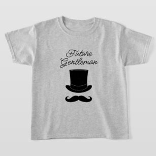Camiseta Futuro caballero lindo gorra de dapper y bigote ni