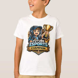 Camiseta Futuro Campeón de Esports Gamer Regresa a la Escue