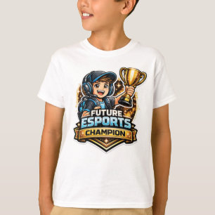 Camiseta Futuro Campeón de Esports Gamer Regresa a la Escue