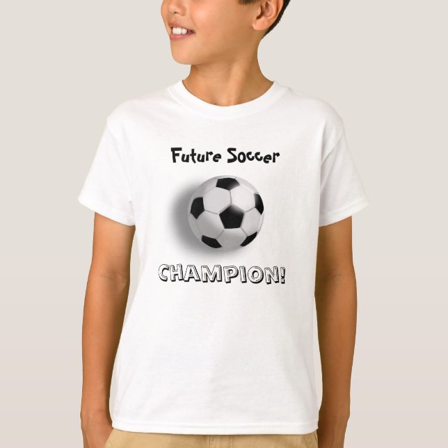 Camiseta ¡Futuro campeón de fútbol! (Anverso)