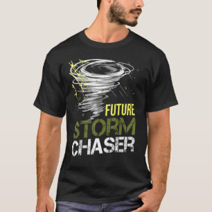 Camiseta Futuro Cazador de Tormentas Clima Tornado para Met