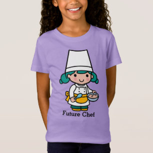 Camiseta Futuro chef/Chica panadero en cocina de Apron