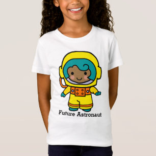 Camiseta Futuro Chica astronauta en el espacio