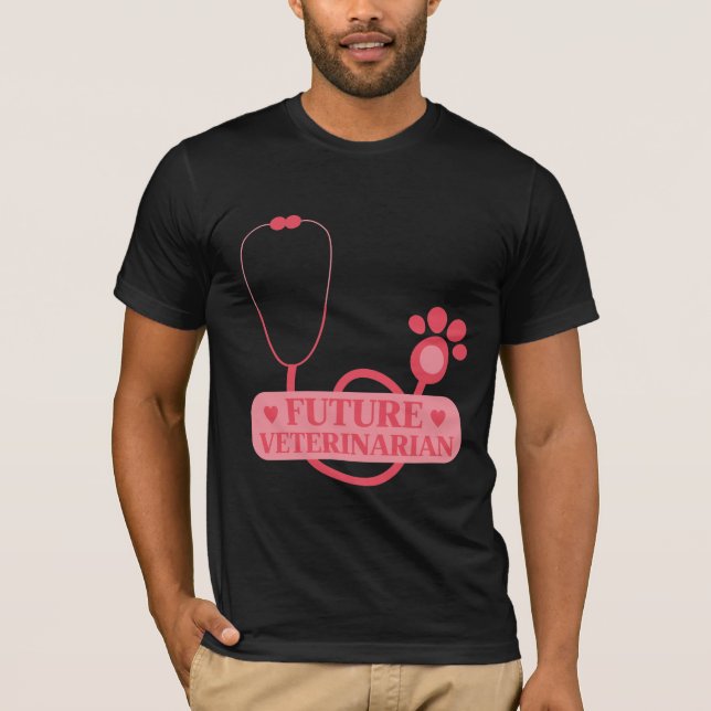 Camiseta Futuro Chica Veterinario Niño Estudiante Veterinar (Anverso)