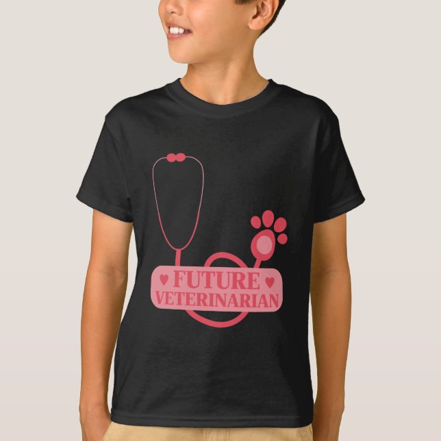 Camiseta Futuro Chica Veterinario Niño Estudiante Veterinar (Anverso)