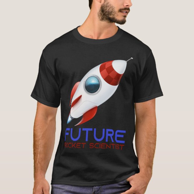 Camiseta Futuro Científico Rocket Ship Kids Astrona (Anverso)
