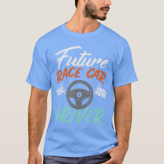 Camiseta Futuro Conductor de Raza Cute Carreras Racer Chica