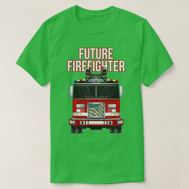Camiseta Futuro Cuerpo de Bomberos Estadounidenses Departam (Diseño del anverso)