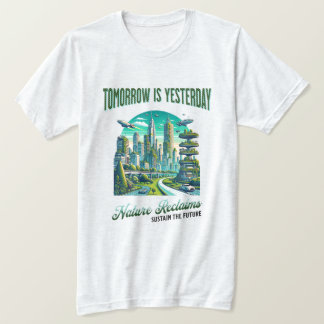 Camiseta Futuro diseño sostenible de la ciudad.