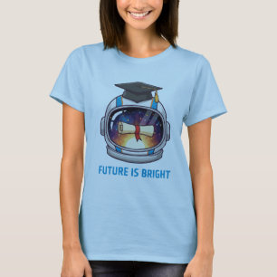 Camiseta Futuro es Brillante Gorra de Graduación de Astrona