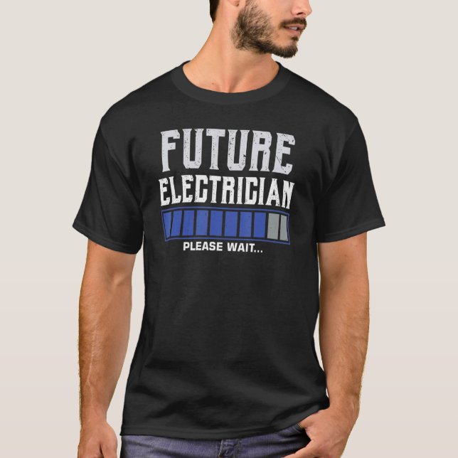 Camiseta Futuro Estudiante de Electricidad Eléctrica (Anverso)